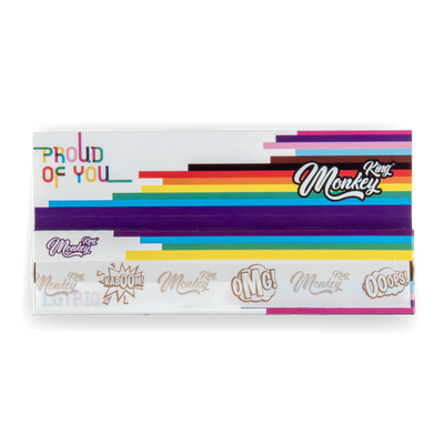 Monkey King Rolling Papers: LGBT - King Size (50 Pack)