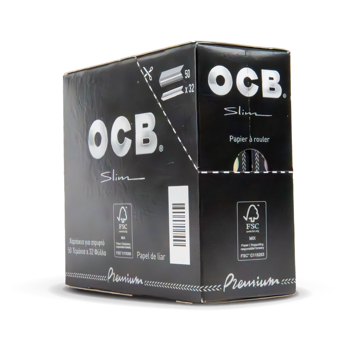 OCB Rolling Papers: Premium - King Size Slim (50 Pack)