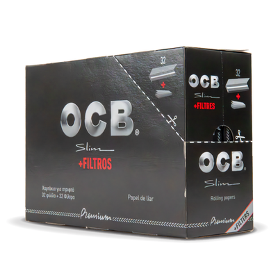 OCB Rolling Papers + Tips: Premium - King Size Slim (32 Pack)
