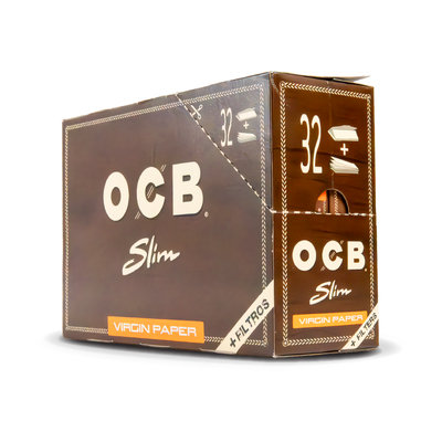 OCB Rolling Papers + Tips: Virgin - King Size Slim (32 Pack)
