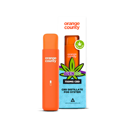 Orange County Alien OG CBD Distillate Pod System 750mg 1ml