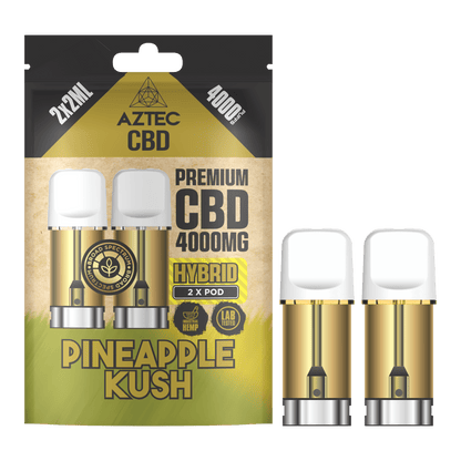 Aztec CBD Premium CBD Pods 4000mg 2x2ml - Pineapple Kush