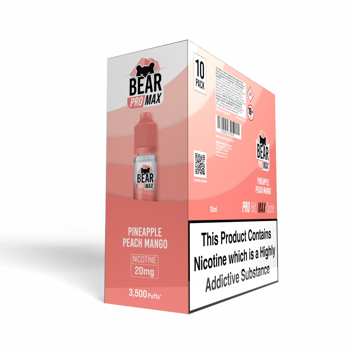 BEAR Pro MAX Salts: Pineapple Peach Mango - 20mg (10 Pack)