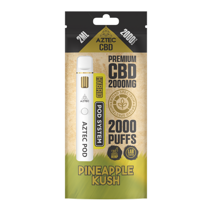 Aztec CBD Premium CBD Pod System 2000mg 2ml - Pineapple Kush