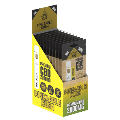 Aztec CBD Premium CBD Pod System 2000mg 2ml - Pineapple Kush