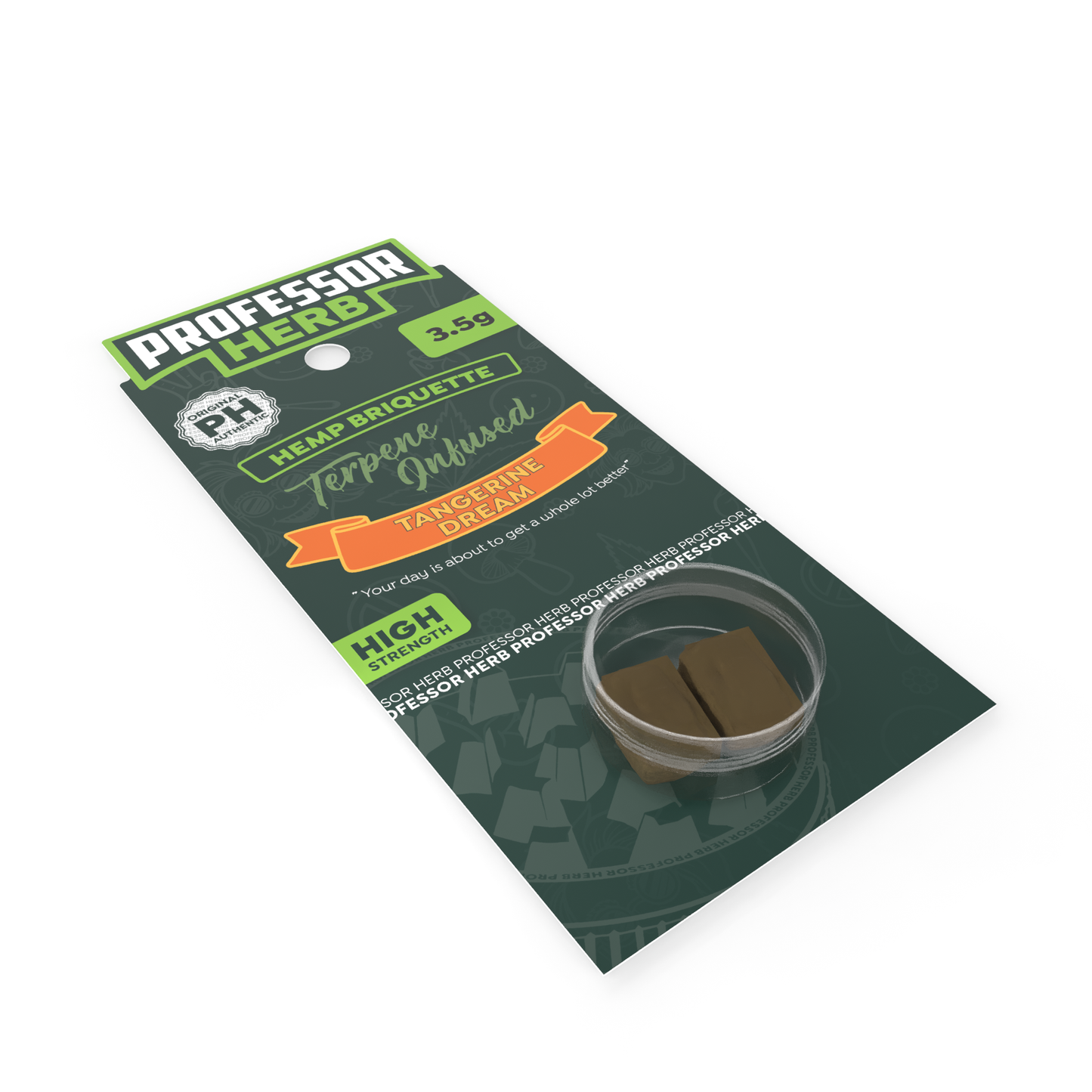 Professor Herb Hemp Briquette Hash 3.5g Tangerine Dream