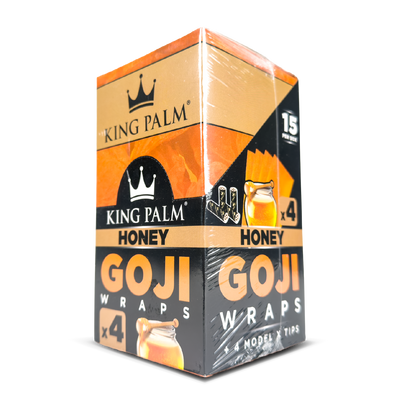King Palm Goji Wraps + Tips: Honey - 4x Wraps (15 Pack)