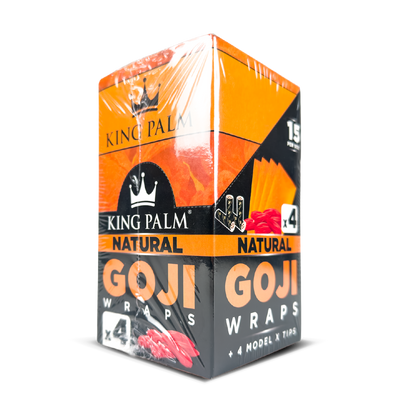 King Palm Goji Wraps + Tips: Natural - 4x Wraps (15 Pack)