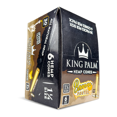 King Palm Hemp Cones: Banana Foster - 3x Cones Medium 1 1/4 (30 Pack)