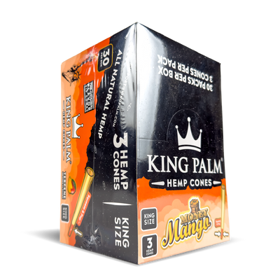 King Palm Hemp Cones: Money Mango - 63Cones King Size (30 Pack)