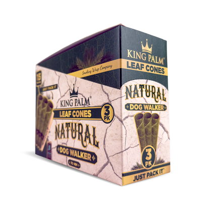 King Palm Leaf Cones: Dog Walker Natural - 3x Cones (15 Pack)