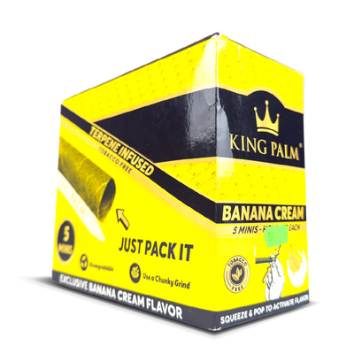 King Palm Mini Leaf Rolls 1g: Banana Cream - 5x Rolls (15 Pack) (DISCONTINUED)