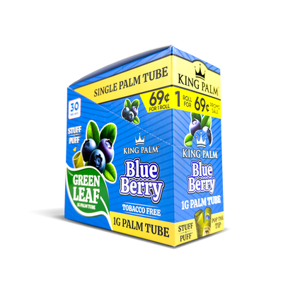 King Palm Mini Palm Tubes: Blue Berry - 1g (30 Pack)