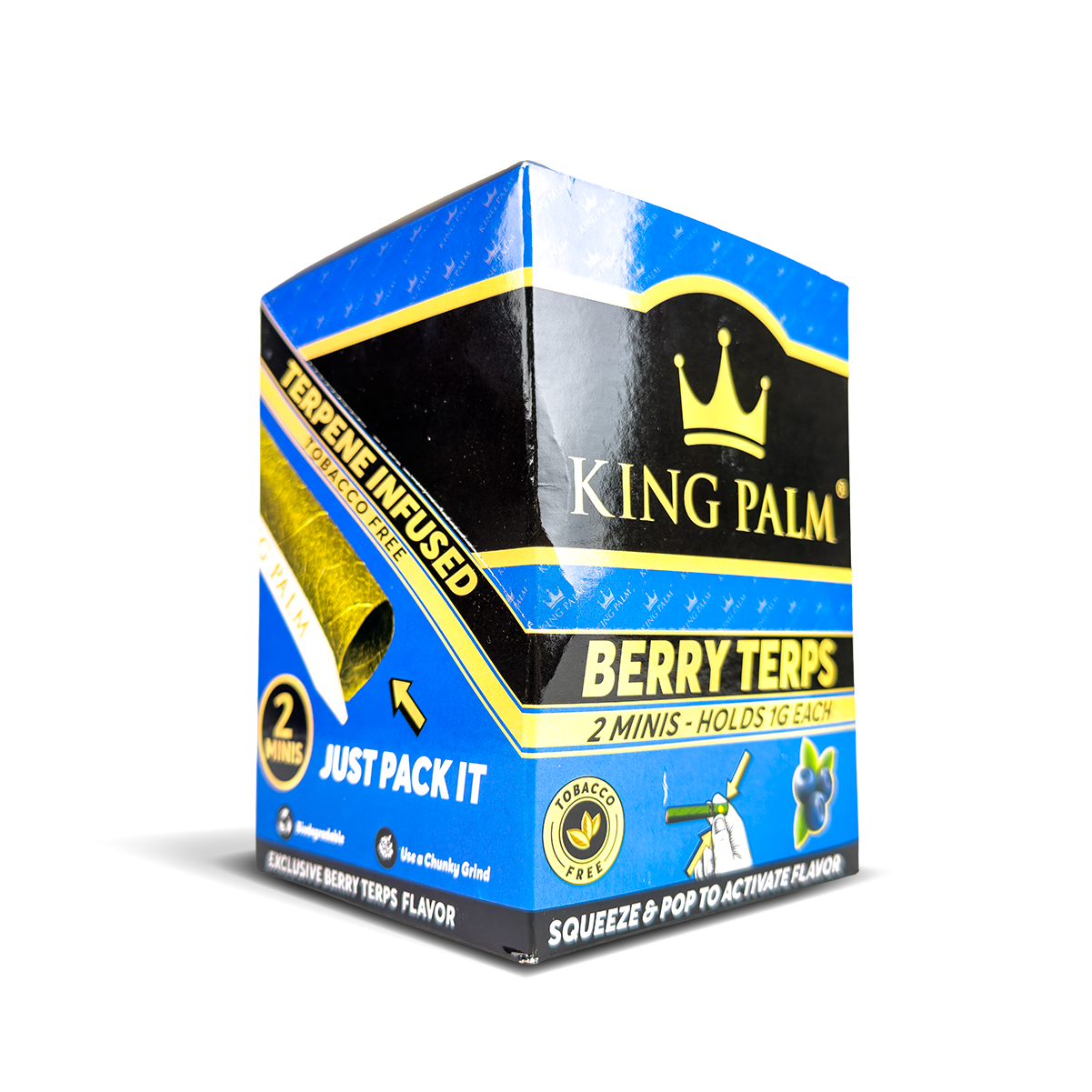 King Palm Terpene Infused Leaf Rolls (1gram) - Berry Terps