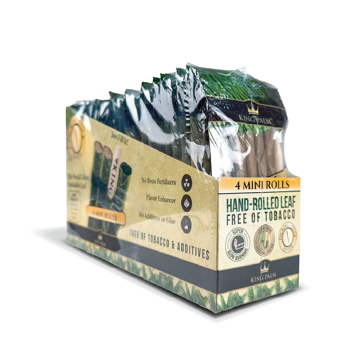 King Palm Mini Leaf Rolls: Slow Burning - 4x Rolls (24 Pack) (DISCONTINUED)