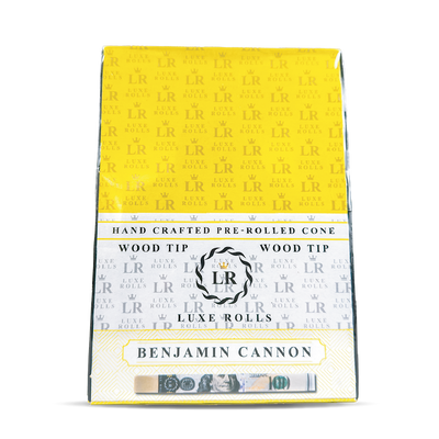 Luxe Rolls Cones + Wooden Tips: Benjamin Cannon Cones (50 Pack)