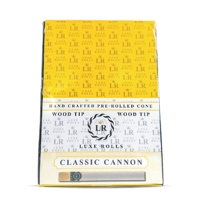 Luxe Rolls Cones + Wooden Tips: Classic Cannon Cones (50 Pack)
