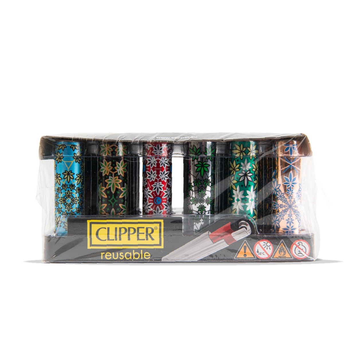 Clipper Metal Lighters - Kaleido Lea (30 pcs)