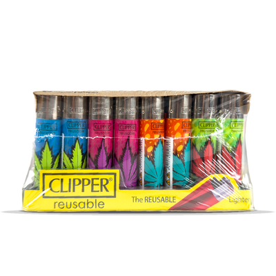 Clipper Lighters - Coloured Leaves (40pcs)