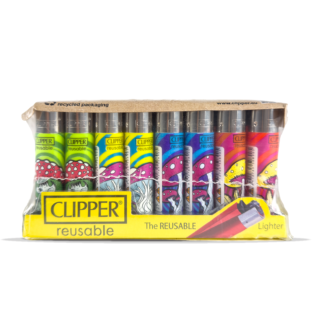 Clipper Lighters - Magic Mushrooms (40pcs)