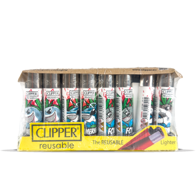 Clipper Lighters: Shark Weed (40 Pack)