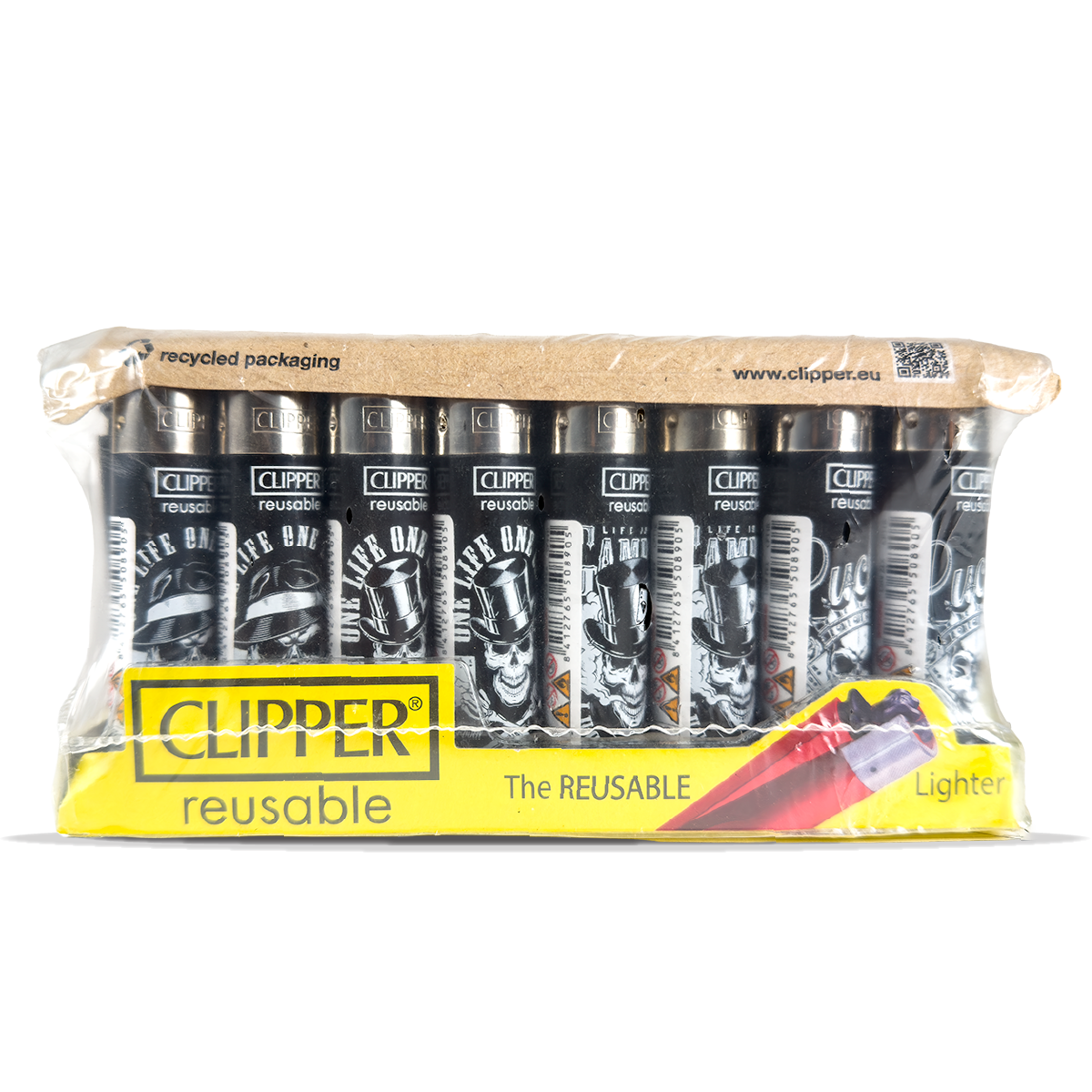 Clipper Lighters - Poker Bones (40 pcs)