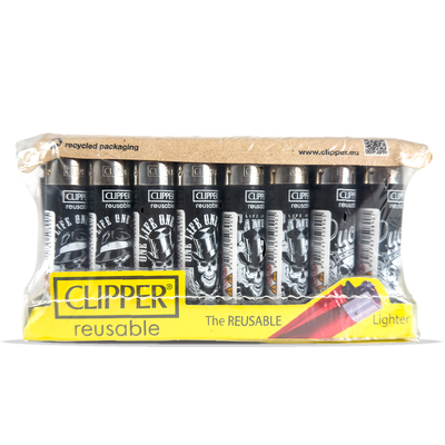 Clipper Lighters - Poker Bones (40 pcs)