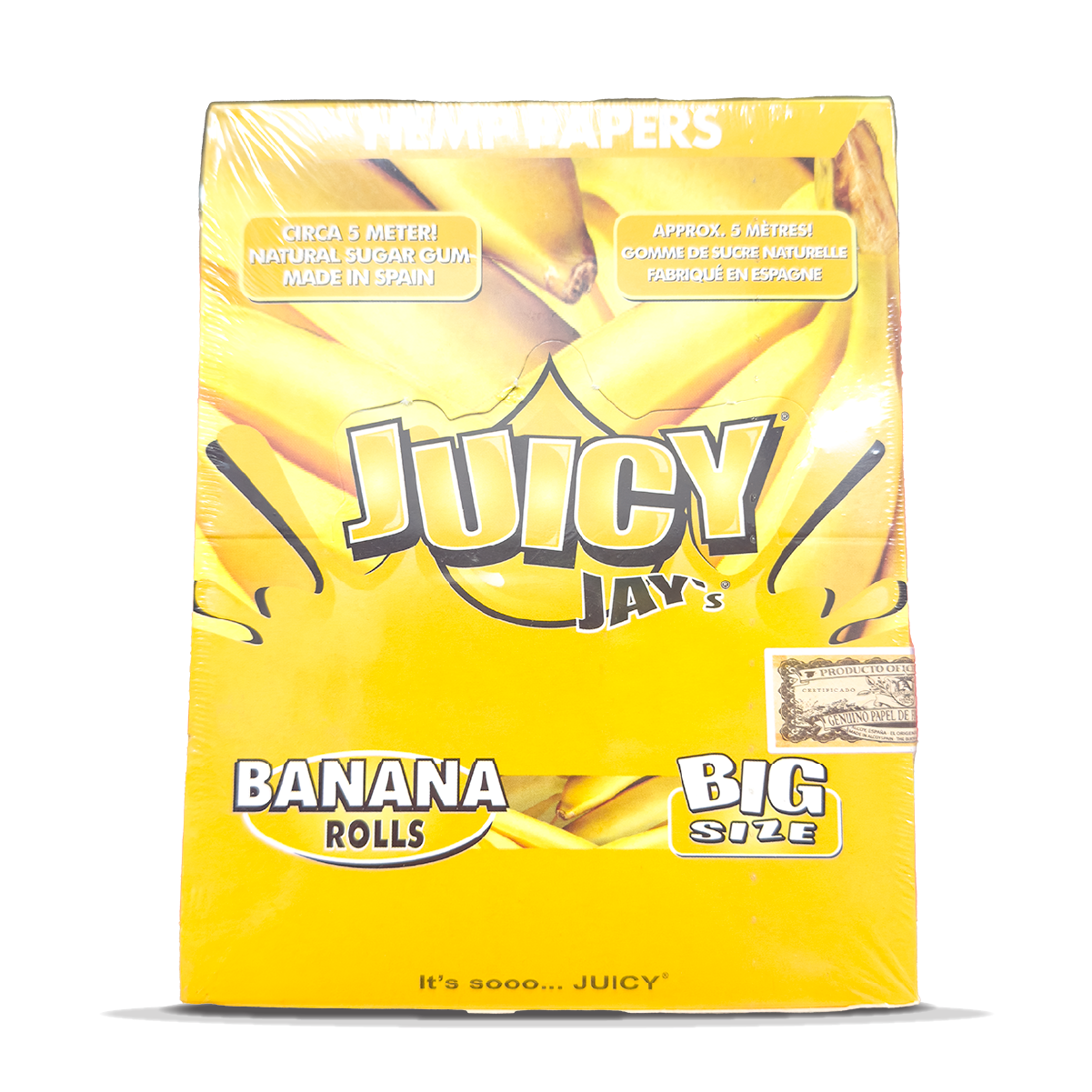 Juicy Jay's Hemp Paper Rolls: Banana - 5m (24 Pack)