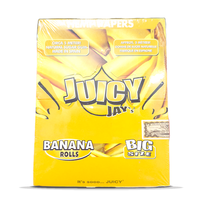 Juicy Jay's Hemp Paper Rolls: Banana - 5m (24 Pack)