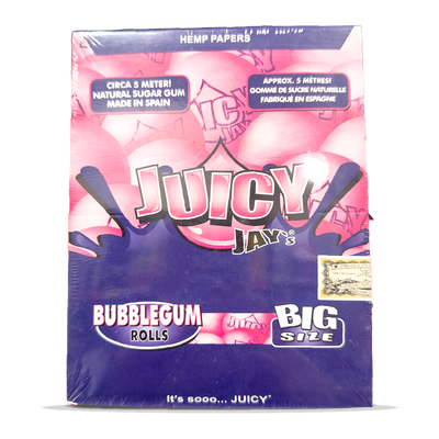Juicy Jay's Hemp Paper Rolls: Bubblegum - 5m (24 Pack)