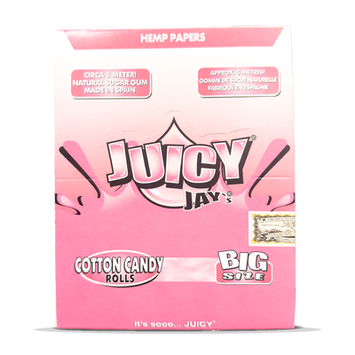 Juicy Jay's Hemp Paper Rolls: Cottn Cndy - 5m (24 Pack)