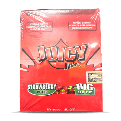 Juicy Jay's Hemp Paper Rolls: Strawberry - 5m (24 Pack)