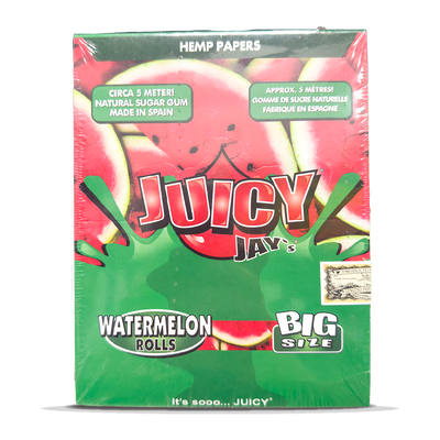 Juicy Jay's Hemp Paper Rolls: Watermelon - 5m (24 Pack)