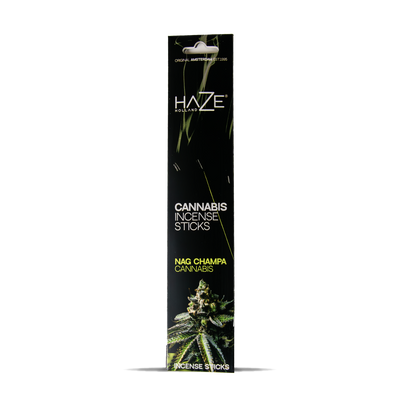 Haze Cannabis Incense Sticks: Nag Champa Cannabis (6 Pack)