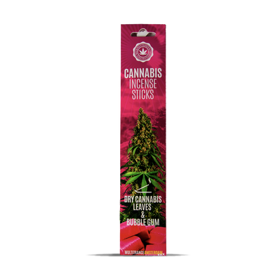 Cannabis Incense Sticks Dry Cannabis & Bubblegum (6 Pack)