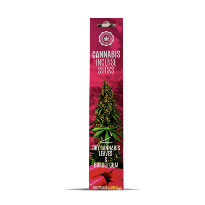 Cannabis Incense Sticks Dry Cannabis & Bubblegum (6 Pack)