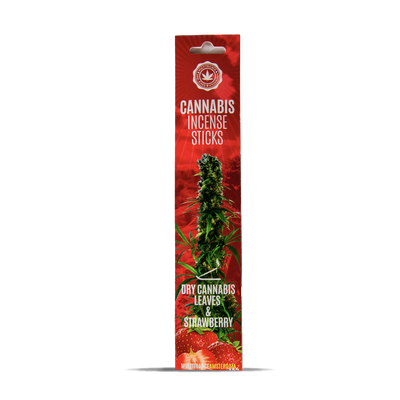 Cannabis Incense Sticks Dry Cannabis & Strawberry (6 Pack)