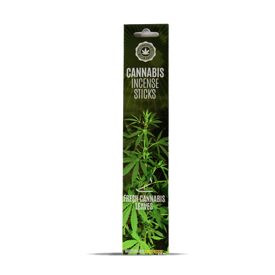 Cannabis Incense Sticks Fresh Cannabis Leaves (6 Pack)