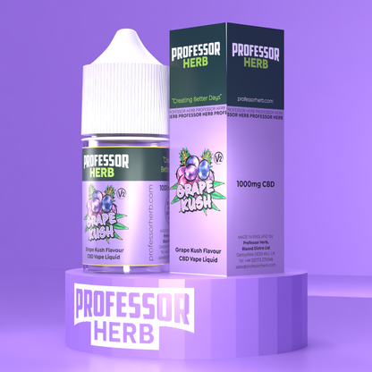 Professor Herb CBD Vape Liquid 1000mg/30ml V2 - Grape Kush
