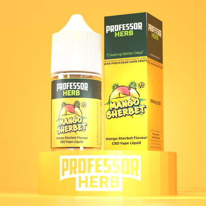 Professor Herb CBD Vape Liquid 1000mg/30ml V2 - Mango Sherbet