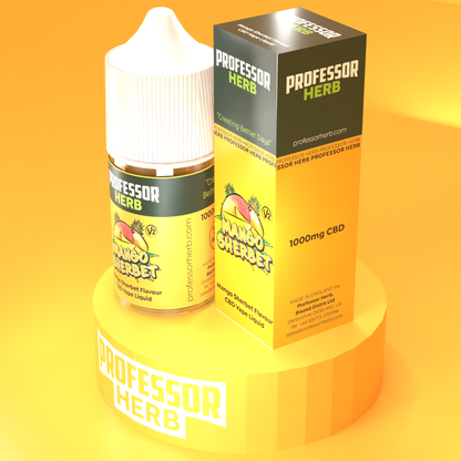 Professor Herb CBD Vape Liquid 1000mg/30ml V2 - Mango Sherbet