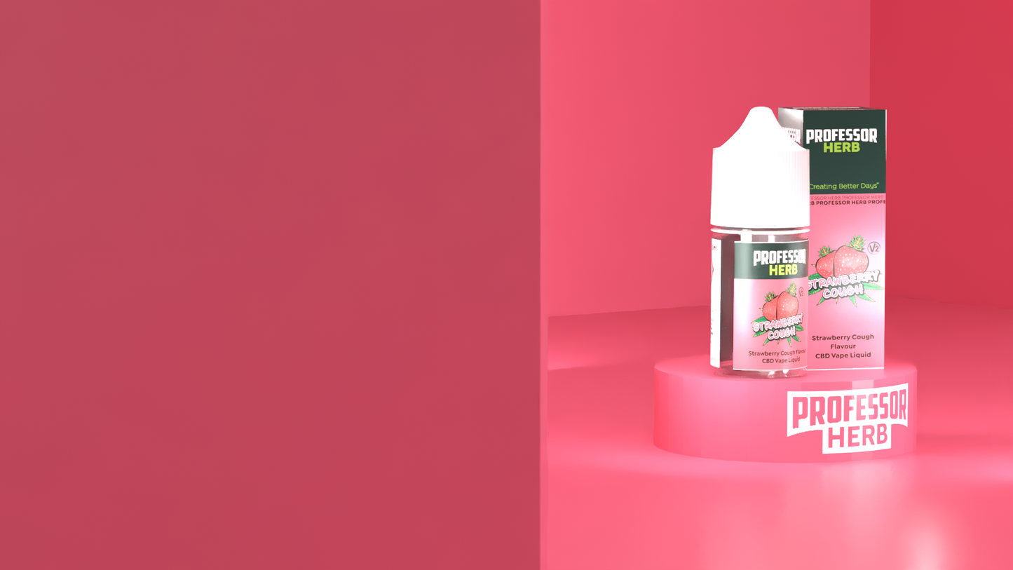 Professor Herb CBD Vape Liquid 1000mg/30ml  V2- Strawberry Cough