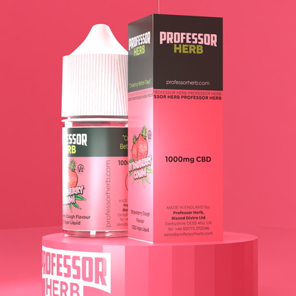 Professor Herb CBD Vape Liquid 1000mg/30ml  V2- Strawberry Cough