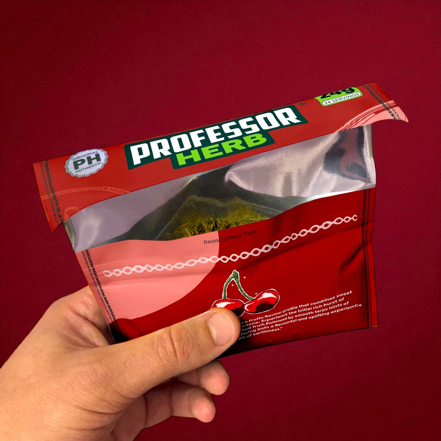 Professor Herb Premium Hemp Blend (24g) - Cherry Bomb