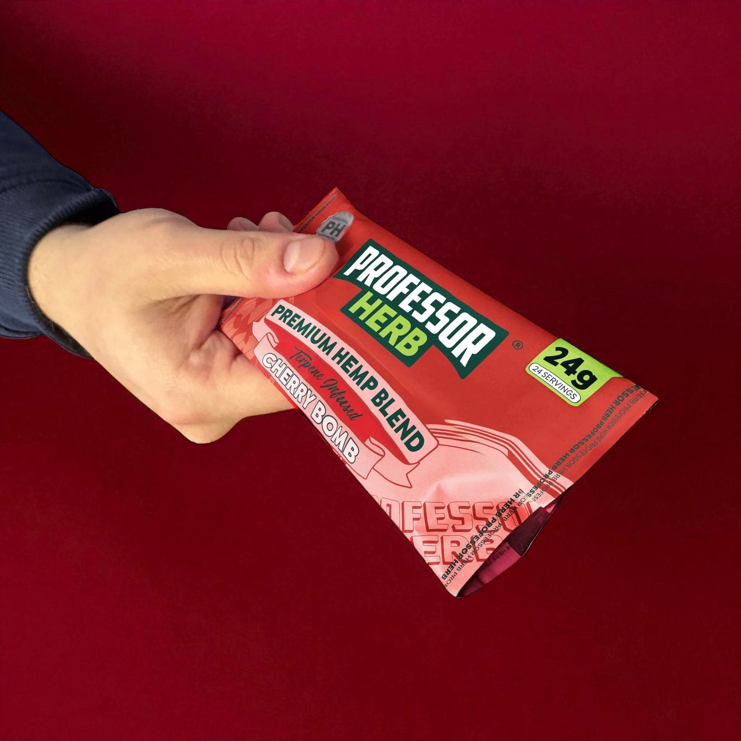 Professor Herb Premium Hemp Blend (24g) - Cherry Bomb