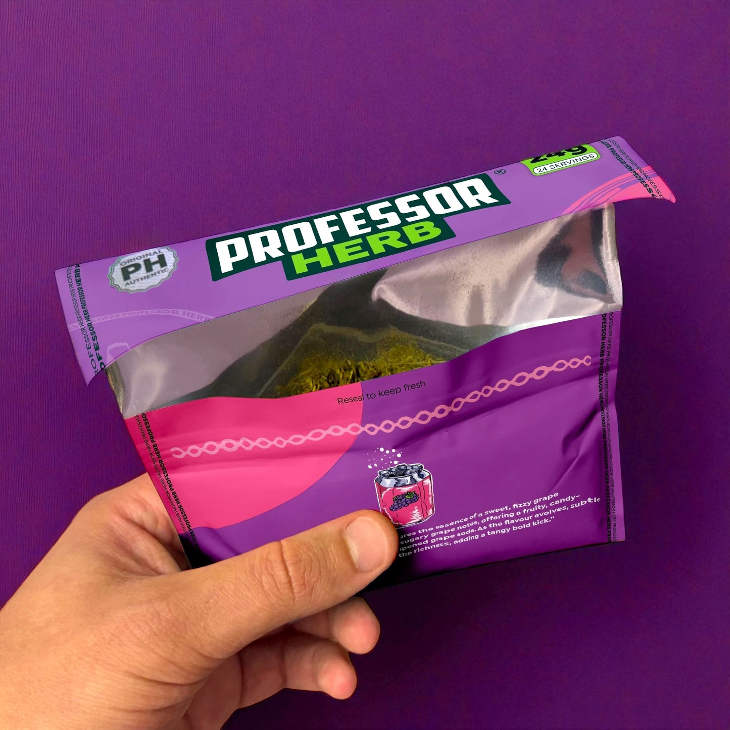 Professor Herb Premium Hemp Blend (24g) - Grape Soda