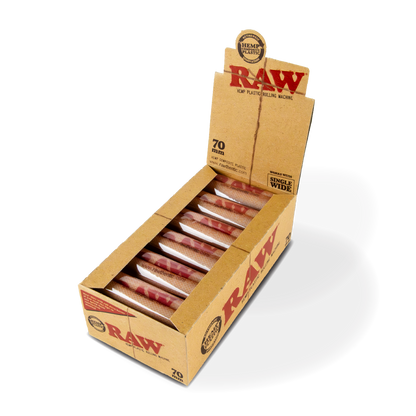 RAW Hemp Plastic Rolling Machine: 70mm (12 Pack)