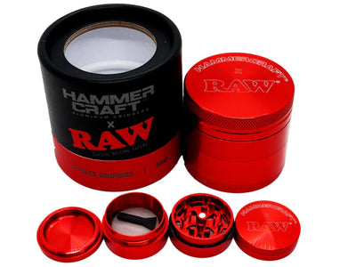 RAW x HAMMERCRAFT Aluminium Grinder - Red