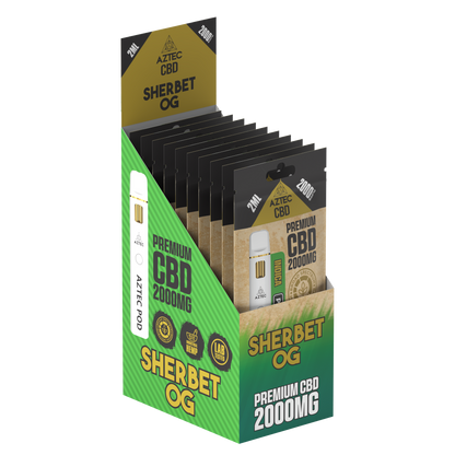 Aztec CBD Premium CBD Pod System 2000mg 2ml - Sherbet OG