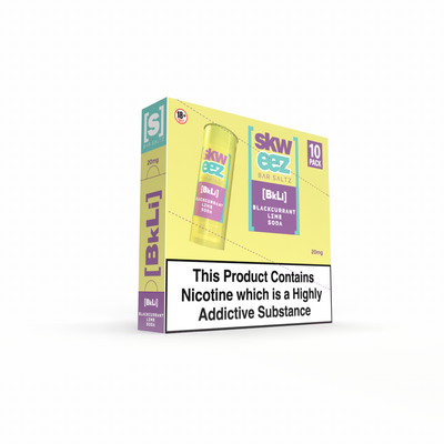 Skweez Nic Salts: Blackcurrant Lime Soda - 20mg (10 Pack)